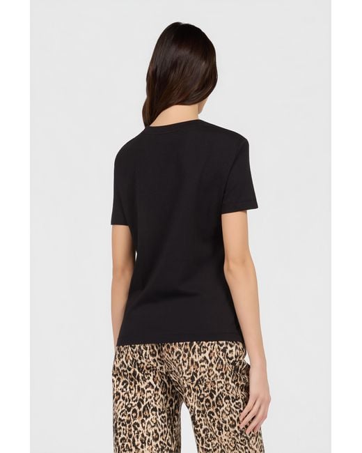 Roberto Cavalli Black T-Shirt With Logo