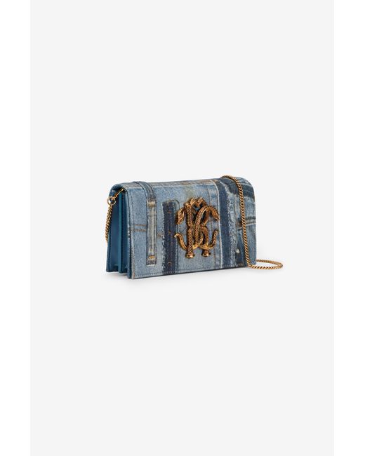 Shoulder Bag di Roberto Cavalli in Blue