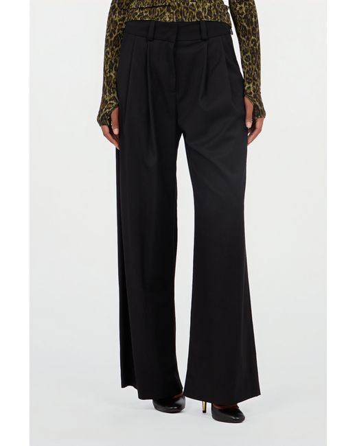 Roberto Cavalli Black Straight Leg Trousers