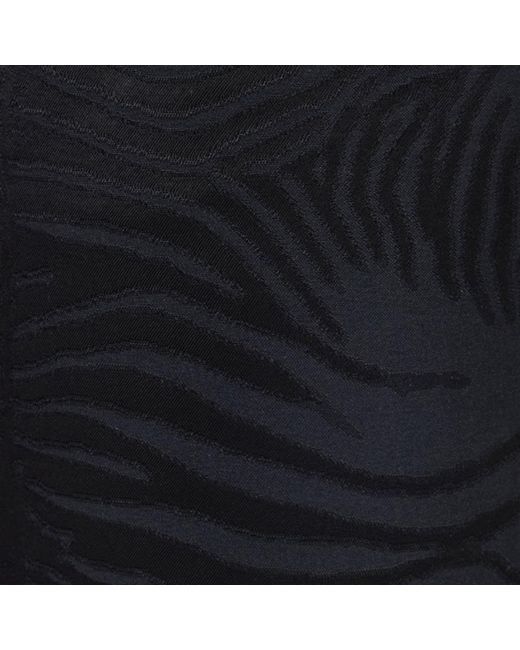 Roberto Cavalli Blue Flared Pants With Tiger Skin Pattern for men