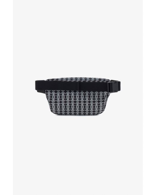 Roberto Cavalli Fanny Pack With Monogram Mirror Snake in Black für Herren