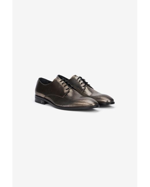 Mocassini Stringati Marroni di Roberto Cavalli in Black da Uomo