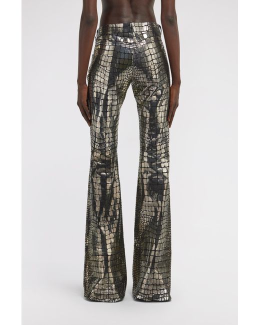 Roberto Cavalli Metallic Printed Pants