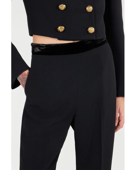 Roberto Cavalli Black Ankle-Length Pants