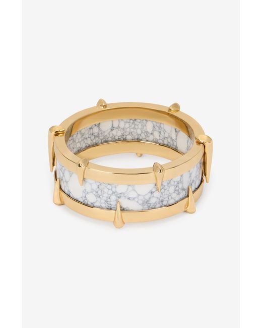 Roberto Cavalli Multicolor And Studded Bangle Bracelet