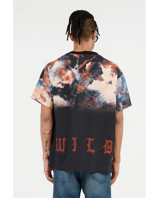 Roberto Cavalli T-Shirt Mit Rusty Stain-Print in Red für Herren