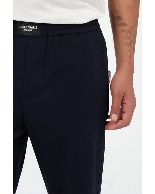 Roberto Cavalli Blue Soft Trousers for men