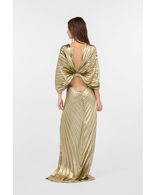 Roberto Cavalli Metallic Lamè Maxi Dress
