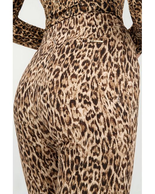 Roberto Cavalli Multicolor Leopard Print Trousers