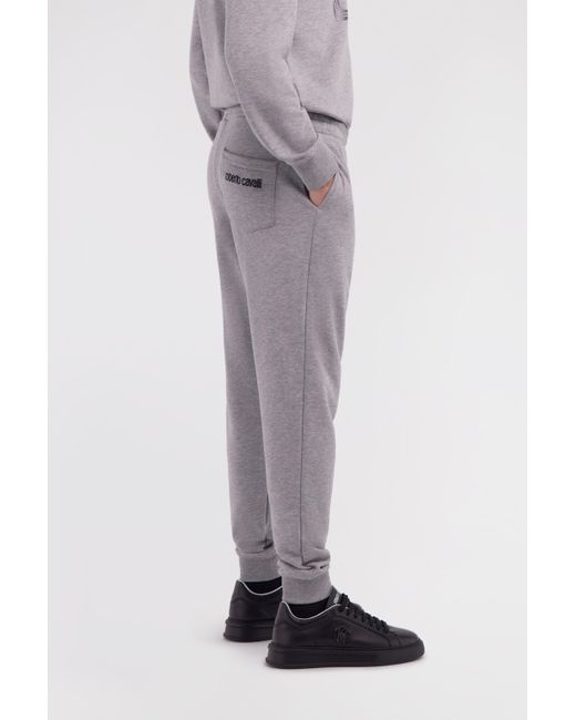 Roberto Cavalli Gray Jogging Pants for men
