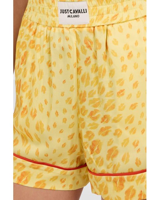 Roberto Cavalli Yellow Shorts