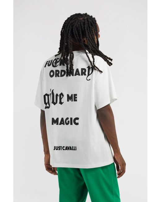Roberto Cavalli White Just Cavalli T-Shirt for men