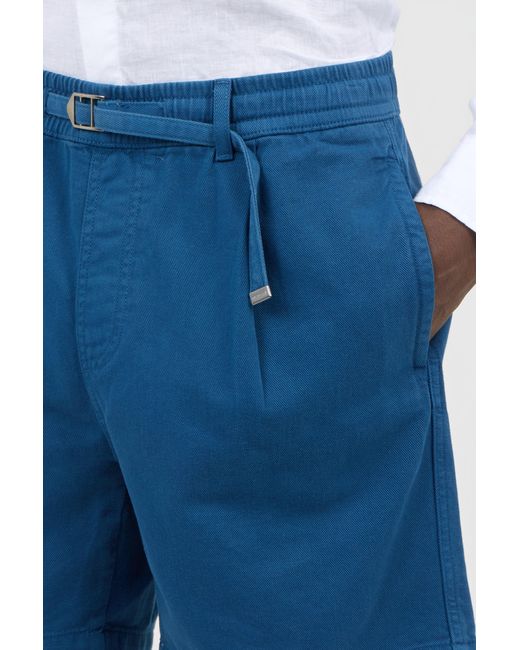 Roberto Cavalli Blue Pleated Bermuda Shorts for men