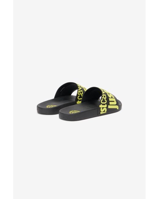 Roberto Cavalli Slipper Mit Logo in Multicolor für Herren