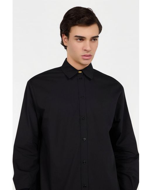 Roberto Cavalli Blue Cotton Shirt