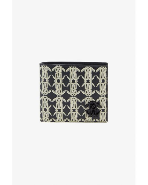 Portefeuille Avec Monogramme Rc Roberto Cavalli pour homme en coloris Black
