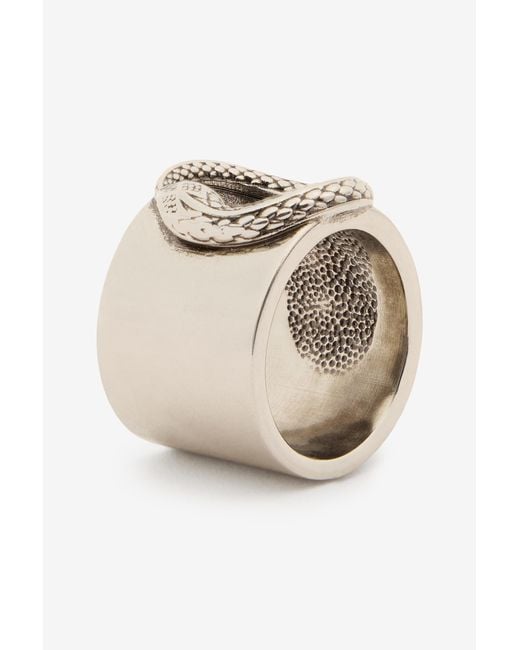 Roberto Cavalli Multicolor Snake Ring for men