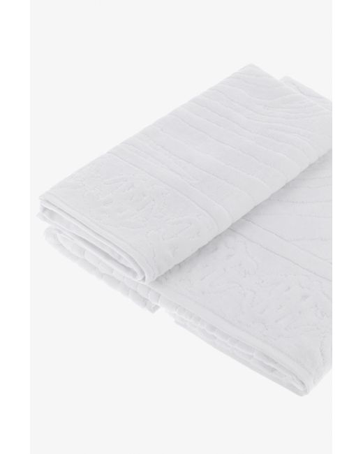Roberto Cavalli White Okapi Set Of Towels