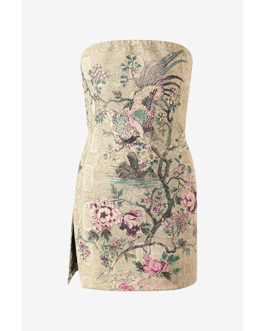 Minirobe À Imprimé Oriental Bird Roberto Cavalli en coloris Natural