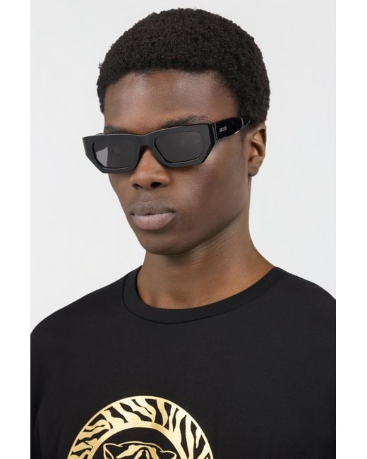 Roberto Cavalli Black Rectangular Frame