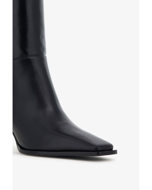 Botas De Piel Hasta La Rodilla Roberto Cavalli de color Black