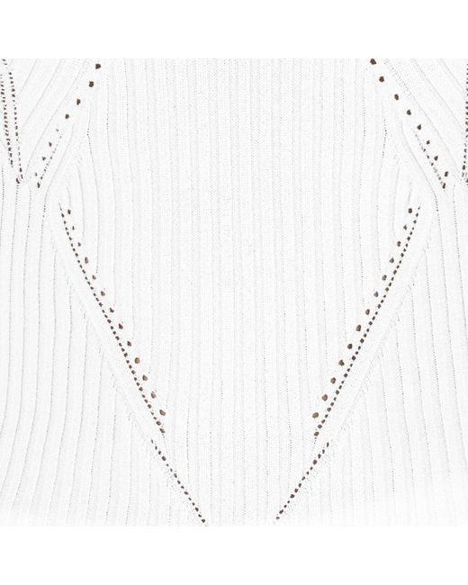 Roberto Cavalli White Rubane Print Top