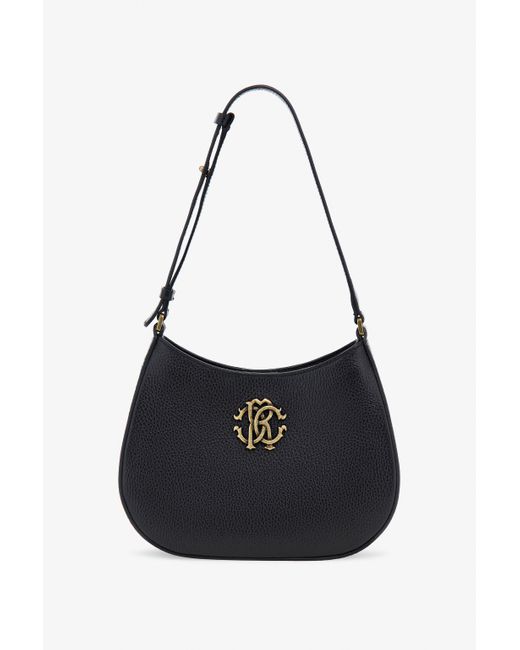 Borsa A Spalla Con Monogramma Rc di Roberto Cavalli in Black