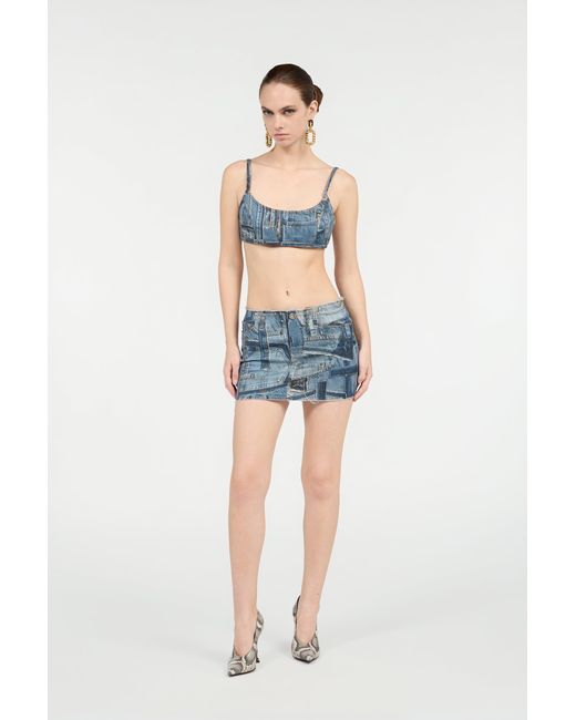 Roberto Cavalli Blue Bralette