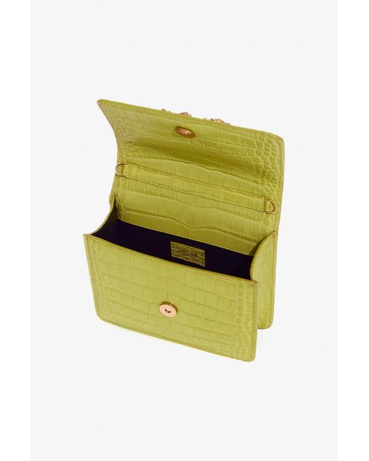 Roberto Cavalli Yellow Medium Roar Bag