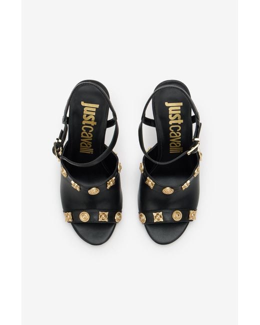 Roberto Cavalli Black Sandal