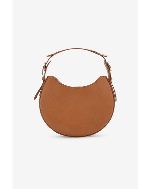 Roberto Cavalli Brown Large Fang Shoulder Bag