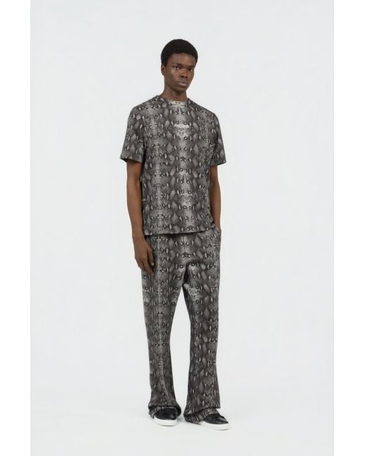 Camiseta Estampado Python Roberto Cavalli de hombre de color Black
