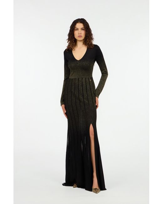 Roberto Cavalli Black Long Dress