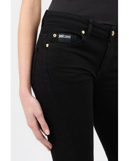 Roberto Cavalli Black Denim Trousers
