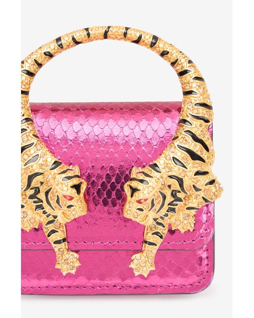 Roar Porta Airpods Effetto Serpente di Roberto Cavalli in Pink