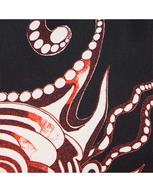 Roberto Cavalli Red Short Dress With And Dragon Print