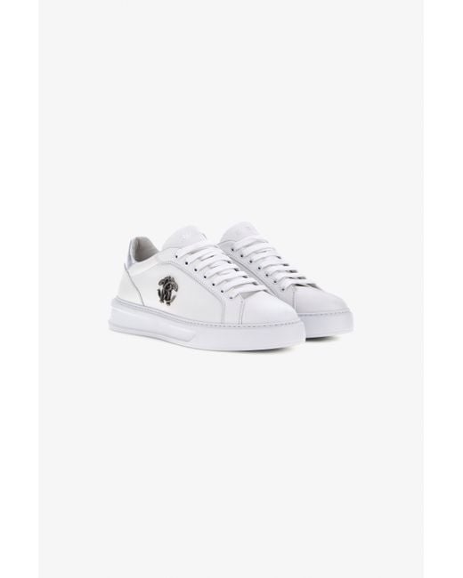 Roberto Cavalli Multicolor Sneakers With Monogram Rc for men