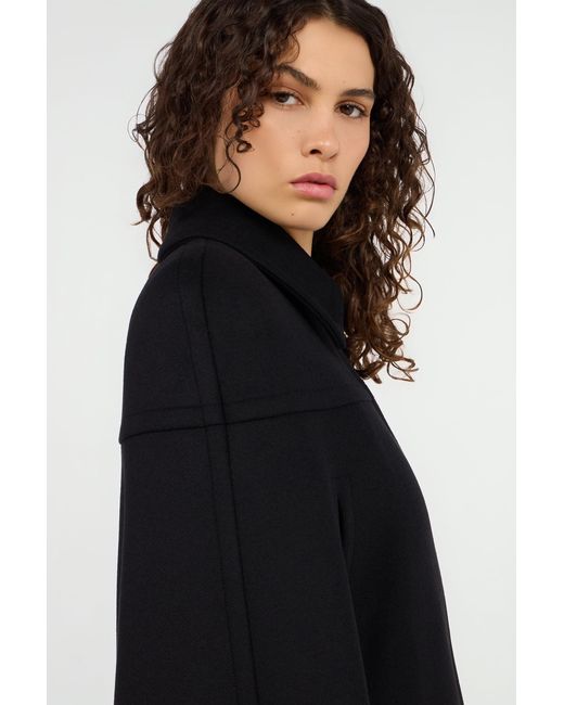 Roberto Cavalli Black Cape With Zipper