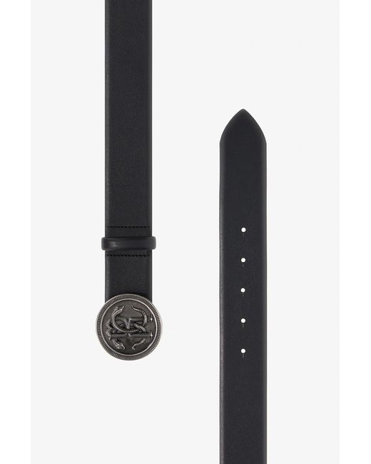 Roberto Cavalli Black Belt With Rc Monogram for men