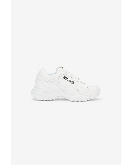 Roberto Cavalli White Sneakers With Logo for men