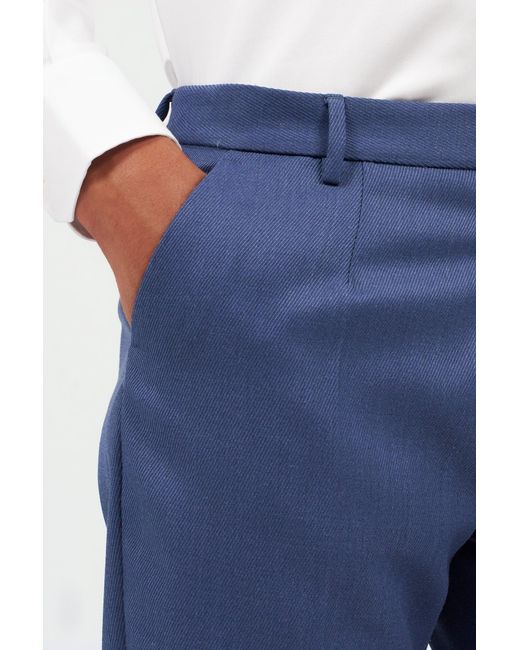Roberto Cavalli Blue Mid-Rise Pants for men