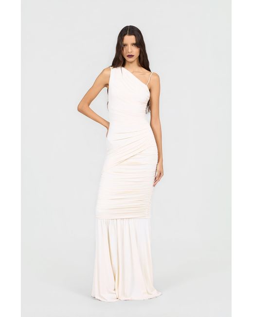 Roberto Cavalli White Serpentine Ivory Dress