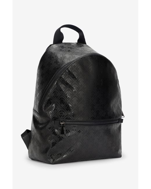 Sac À Dos Avec Monogramme Mirror Snake Sur Toute La Surface Roberto Cavalli pour homme en coloris Black