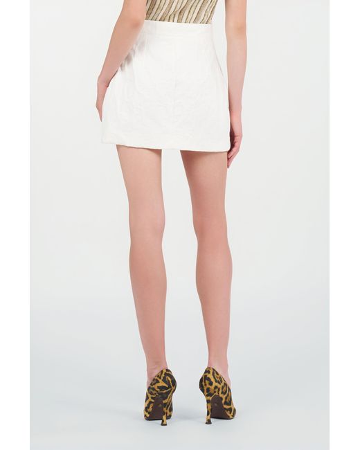 Roberto Cavalli White Mini Skirt