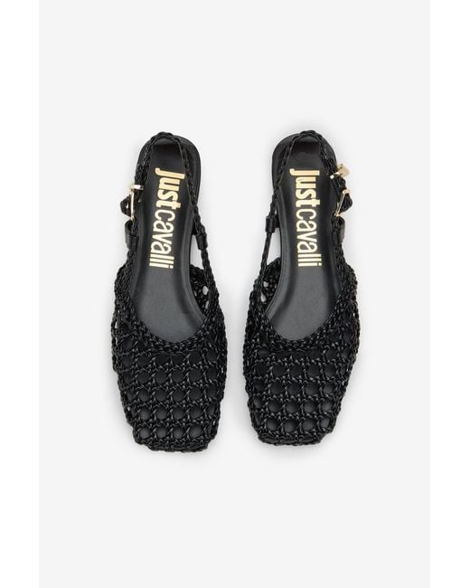 Roberto Cavalli Black Slingback