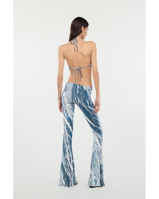 Roberto Cavalli Blue Rubane-Print Jumpsuit