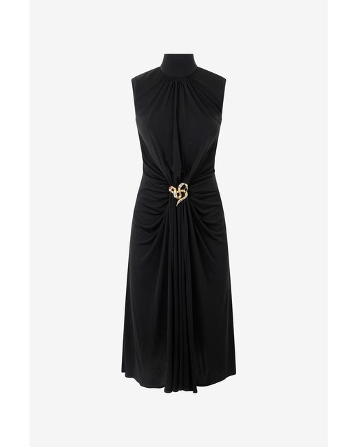 Roberto Cavalli Black Midi Dresses