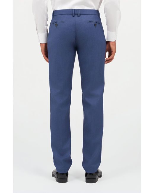 Roberto Cavalli Blue Mid-Rise Pants for men