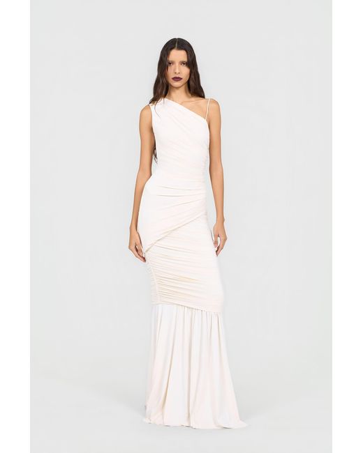 Roberto Cavalli White Serpentine Ivory Dress