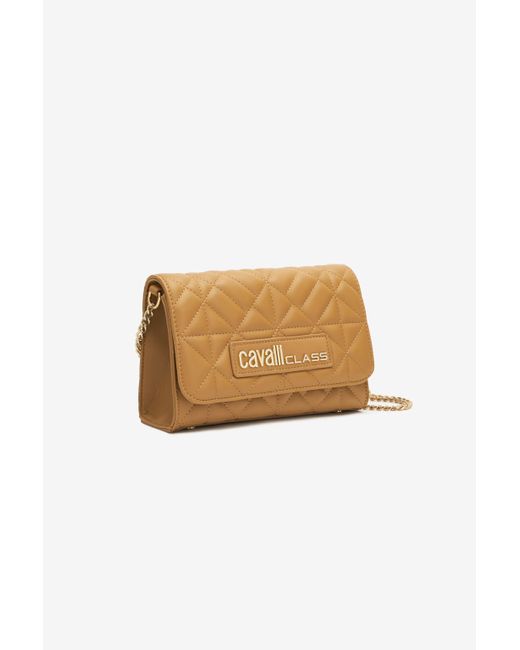 Roberto Cavalli Natural Bag With Cavalli Class Chain Shoulder Strap